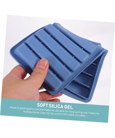 ABOOFAN 1pc Kitchen Dessert Shaped Ice Bar Household Shop Practical DIY Supply Cube Silicone Mold Design 24.5X11.5CM Blue - Buy Online on SooperMarket.com