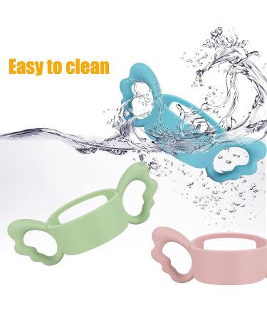 4 Pieces Kids Silicone Bottle Handles - Wide-Neck Baby Bottle Handle for Small Hands - Buy Online on SooperMarket.com