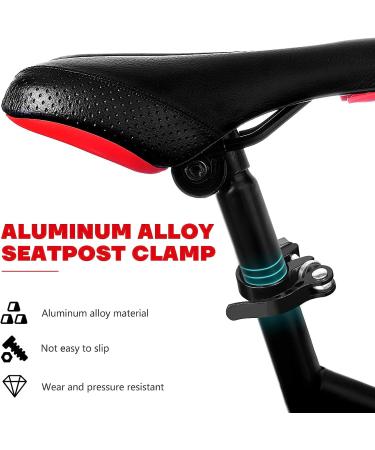 WINOMO 28.6mm Quick Release Bicycle Seat Clamp - Aluminum Alloy Road MTB Cycling Bike Seatpost Clamp in Black - Buy Online on SooperMarket.com