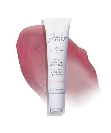 Julep 24/7 Lip Treatment - Hydrating Lip Balm and Lip Sleeping Mask - Moisturising Lip Repair - Soothe Dry Chapped Lips - Shea Butter Pink & Polished (Neutral Pink)