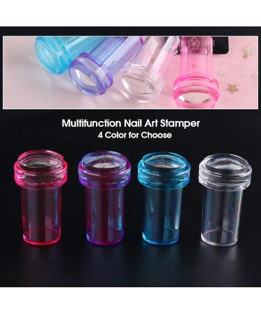 Buy SANWOOD Nail Art Stamper - Portable & Reusable Nail Tool for Perfect Manicure | Purple Design - International Shipping Available - Buy Online on SooperMarket.com