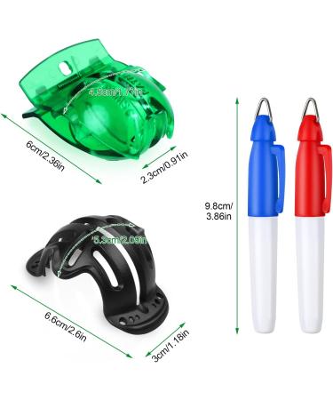 8 Pack Golf Ball Marker Set - Liner, Drawing Marker, Stencil, and Color Markers for Alignment and Marking Tool in Golf - Buy Online on SooperMarket.com