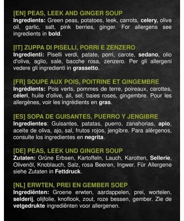 Coppola Find Balance! Soup with Peas leek & ginger - No Sugar Added 350g (Pack of 6) - Buy Online on SooperMarket.com
