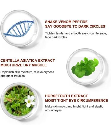 Snake Venom Eye Cream - Anti Wrinkle Eye Cream For Puffiness + Wrinkles Brightening Under Eye Cream Diminishing Deep Wrinkles Dark Circle Eye Cream Eye Bag Treatment For Men And Women 30g - Buy Online on SooperMarket.com