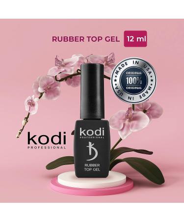 Kodi Professional Rubber Top Gel | 12ml - High Gloss, Long Lasting, Non-Toxic Finish | Soak Off, Easy to Use | Cure Under LED or UV Lamp - Buy Online on SooperMarket.com