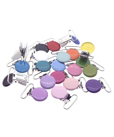 Sutoyuen 42pcs Metal Round Suspender Clips for DIY Pacifier Chains & Jewelry Accessories - Buy Online on SooperMarket.com