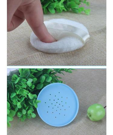 Buy Plastic Powder Puff Portable Container with Strainer & Lint Puff Perfect for Home & Travel Blue 1 Pack - Buy Online on SooperMarket.com