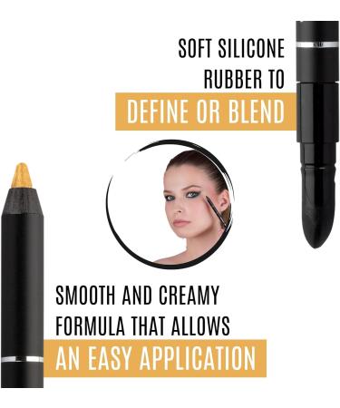 IMPALA Waterproof Eyeliner - Silicone Gold No. 10 | Creamy Texture for Defined or Smudged Look | Long-Lasting & Water-Resistant - Buy Online on SooperMarket.com