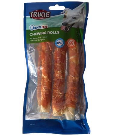 TRIXIE gluten-free chicken chewing rolls "Denta Fun Chicken Chewing Rolls 17 cm 3 pcs./140 g" - 31327 140 g (1 pack)