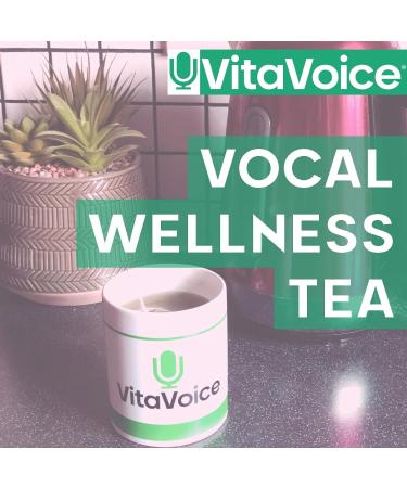 VitaVoice Performance Tea for Throat & Voice Care - Green Mate with Lemongrass, Spearmint, Ginseng, Gingko, Nettle - 15 Luxury Tea Bags - Buy Online on SooperMarket.com