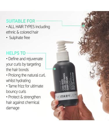 Shop INKEY List Chia Seed Curl Defining Hair Cream 150ml - Best for Curly Hair | International Shipping Available - Buy Online on SooperMarket.com