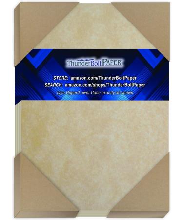 400 Old Age Parchment 60 Text ( 24 Bond) Paper Sheets - 5.5 X 8.5 Inches Half Letter | Flyer Size - 60 Pound is Not Card Weight - Vintage Colored Old Parchment Semblance