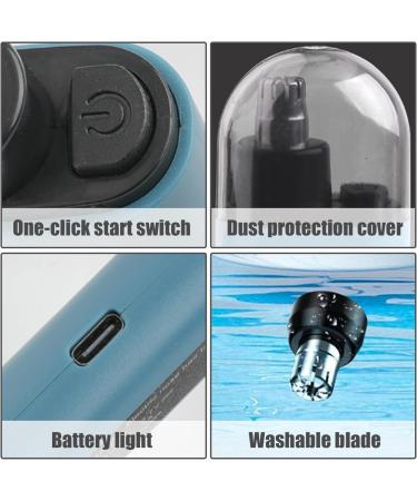 Portable Rechargeable Nose Hair Trimmer for Men - 6000RPM Electric Trimmer with Dust Cover | Safe & Painless Nasal Hair Removal - Buy Online on SooperMarket.com