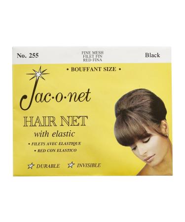 Hairnet Jac-O-Net Tiny Mesh Bouffant/Large Size Black 1 Net Per Pack Pack of 12
