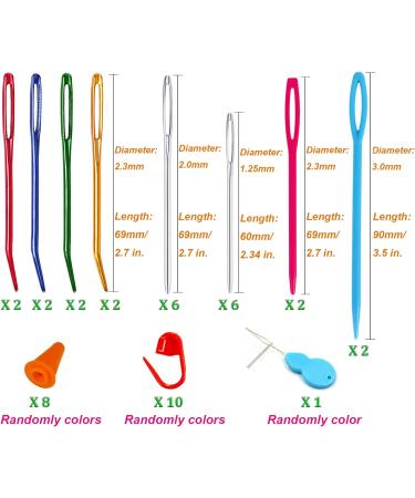 Y-Axis 24 Pcs Assorted Yarn Needles Set with Storage Box + Knitting Stitch Counter - Needle Threader Included - Buy Online on SooperMarket.com