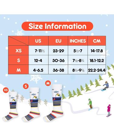 DKM Kids Ski Socks - Winter Warm 3 Pack for Boys and Girls, Skiing, Snowboarding, Skating - Christmas & New Years Gift (Gray/Green/Blue) - Buy Online on SooperMarket.com
