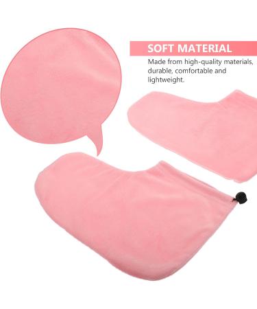 FOMIYES 3 Pairs Wax Warm Foot Cover Refill Pink Cotton Foot Mask - Buy Online on SooperMarket.com