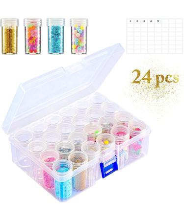 JUSTDOLIFE Embroidery Diamond Storage Box - 30 Small Beads Containers for Diamond Painting, Jewelry, Art & Craft - Buy Online on SooperMarket.com