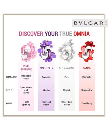 BVLGARI Omnia Amethyste Eau de Toilette Splash 1.40 Fl Oz 1 Count (Pack of 1) - Buy Online on SooperMarket.com