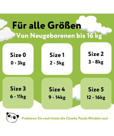 The Cheeky Panda Bamboo Baby Diapers Size 5 (12-17kg) - 36 Super Absorbent Sustainable Diapers for Sensitive Skin - Up to 12 Hours Protection - Buy Online on SooperMarket.com