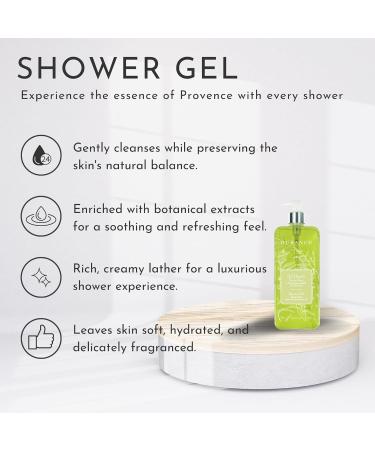 Durance Verbena Marseille Shower Gel 750ml - Body Wash With Almond & Olive Oils - Gently Cleanses Hydrates & Softens Skin - Vegan Friendly - Buy Online on SooperMarket.com