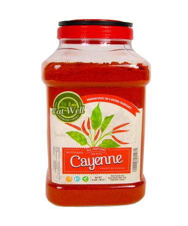 Eat Well Premium Foods - Ground Cayenne Pepper Powder - 6 Pound , Bulk Spic, Red Pepper Ground, 100% Natural , Freshly Packed