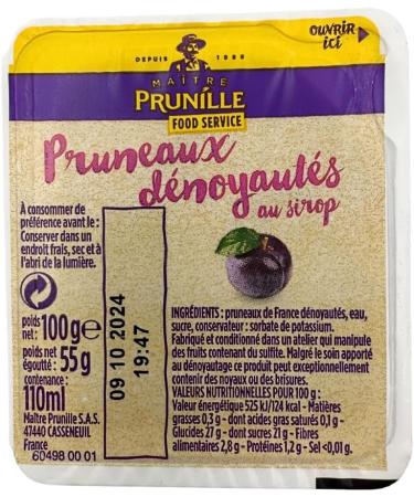 Pitted Prunes in Syrup 100ml x 10 cups - Buy Online on SooperMarket.com