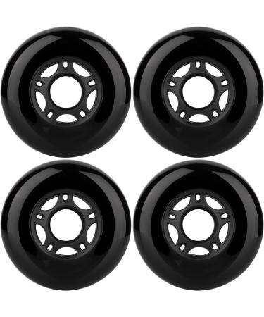 WHEELCOME 8-Pack 85a Inline Skate Wheels - 80mm Replacement Wheels for Roller Hockey Skates and More - Black - Buy Online on SooperMarket.com