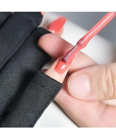 SONGQEE Anti-UV Gel Nail Lamp Gloves - Manicure Protection for Hands | Fingerless Nail Art Skin Care Gloves for Home & Outdoor Use - Black - Buy Online on SooperMarket.com