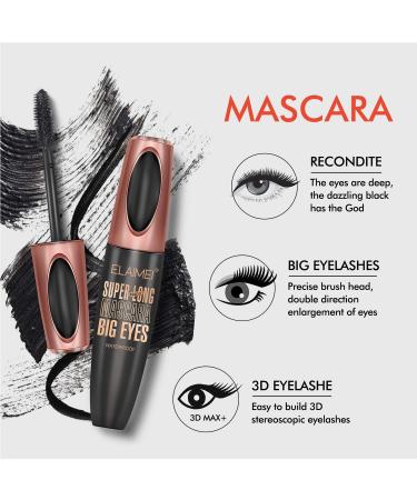 4D Silk Fiber Lash Mascara - Waterproof, Luxuriously Longer, Thicker & Voluminous Eyelashes - Long-Lasting, Natural Formula for Exquisitely Long & Full Smudge-Proof Lashes - Buy Online on SooperMarket.com