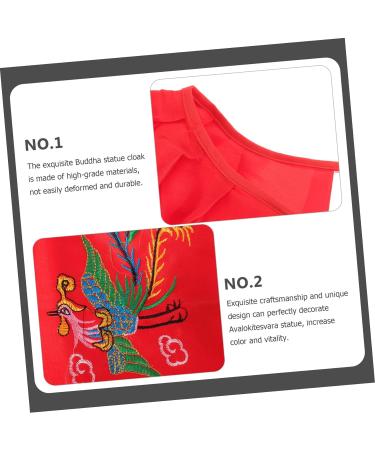 Alipis 5pcs Buddha Cape Photography Props Photoshoot Props Vibeauti Vigorasm Photo Shoot Props Feisty Statue Cloak Temple Decoration Optional Buddha Statue Altar Shawl Decorate Fabric Red - Buy Online on SooperMarket.com