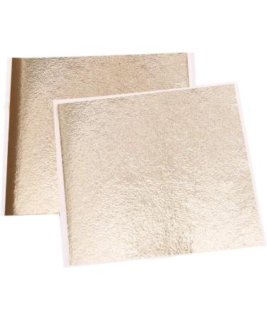 KINNO Imitation Gold Foil Sheets - 100 Sheets for Arts, Crafts, and Gilding - 5.1x5.3 Inches - Buy Online on SooperMarket.com