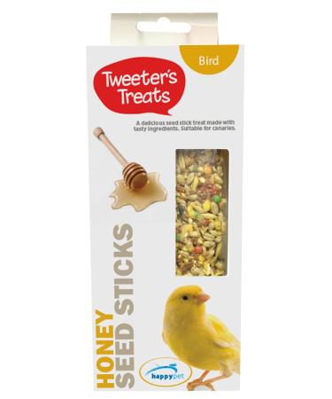 Tweeter's Treats Seed Sticks for Canaries Honey 2 Count (Pack of 1)