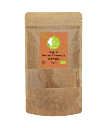Organic Cinnamon Ground (Ceylon) - Certified Organic - by Busy Beans Organic (50g)