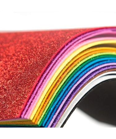 20 Sheets Glitter Foam Cardstock Paper Sparkles Self Adhesive Sticky Back Paper 30 X 20cm A4 Paper forGift Card  DIY Crafts Cutters Card Scrapbook Decoration Party GM-20MIX