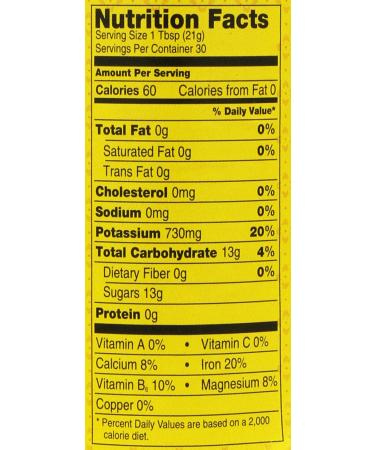 Organic Unsulfured Blackstrap Molasses 15 oz. - Pure & Natural Sweetener - Buy Online on SooperMarket.com