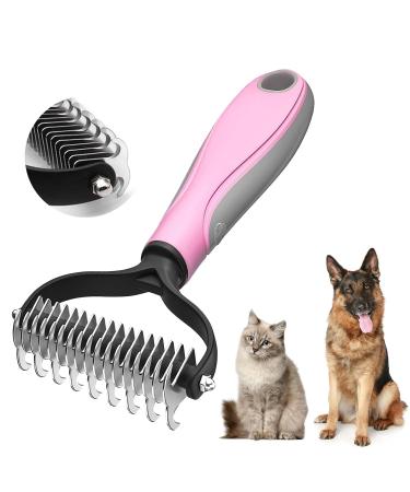 Subkin brush Depbriting straps for dogs and cats with medium to long -haired - Unterwollkamm removed Unterwolle & M dzungen |Thin out & cover hair protection red