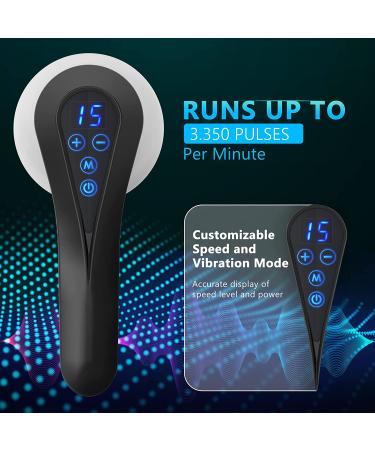 Wireless Body Sculpting Cellulite Massager | Handheld Deep Tissue Massager with Touch Screen | Lymphatic Drainage Machine with 9 Massage Attachments - Buy Online on SooperMarket.com
