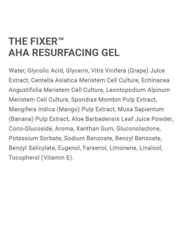 Intelligent Nutrients The Fixer AHA Resurfacing Gel - Plant-Based Exfoliant for Fine Lines - Regenerating Chemical Peel Alternative (1 oz - Buy Online on SooperMarket.com