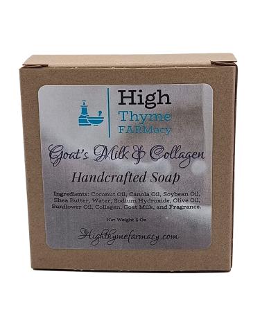 Goat's Milk & Collagen Soap - Handcrafted 5 oz Bar | Gentle Lightly Scented Body Soap for Healthy Skin - Buy Online on SooperMarket.com