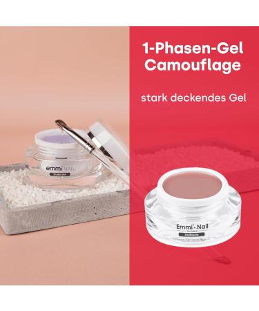 Emmi Nail Studioline 1-Phase Camouflage Gel - LED UV All-in-One Primer Structure & Sealing - 15ml (Middle Viscosity) - Best for Nail Art - Buy Online on SooperMarket.com