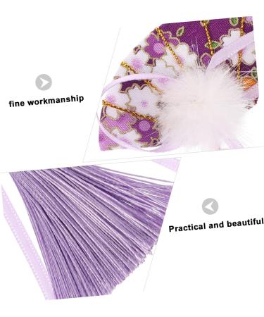 minkissy 3 Pairs Scalloped Tassel Hair Clip Toddler Hairpin Japanese-style Fabric Purple - Buy Online on SooperMarket.com