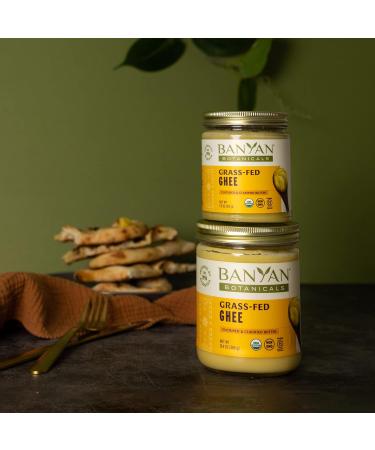 Banyan Botanicals Organic Grass-Fed Ghee 13.4 oz - Non-GMO Gluten-Free Cooking & Baking Oil Alternative - Buy Online on SooperMarket.com