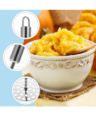 Hemoton Carrot Cookware 2pcs Potato Masher Stainless Steel with Fine Mesh Platter Fruit Cooking Tools for Bead Fruits Yams Baby Food (Silver) Garlic Smasher Press - Buy Online on SooperMarket.com