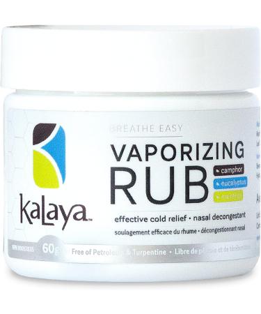 KaLaya Breathe Easy Vaporizing Rub (Pack of 2)- Nasal Decongestant Cough Suppressant Relief from Cold Aches & Pains and Chest Rub 60 g (Pack of 2) - Buy Online on SooperMarket.com