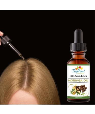 Moringa Oil - 100% Pure Cold-Pressed Vegan Hair & Skin Oil | Organic Non-GMO | All-Natural Anti-Wrinkle Treatment - Buy Online on SooperMarket.com