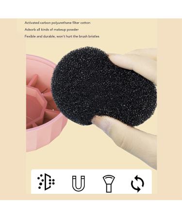 Makeup Brush Cleaning Tray with Suction Cup | Fast Color Removal Cosmetic Brush Cleaner - Buy Online on SooperMarket.com