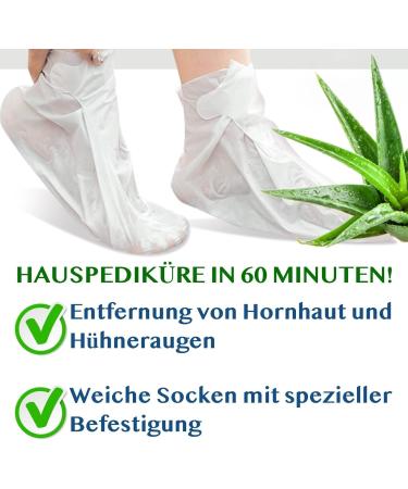 P-Beauty Footmaster Aloe - Intensive Foot Care Peeling Socks | Remove Rough Skin Cracks & Calluses | 5 Pairs for Silky Soft Feet - Buy Online on SooperMarket.com