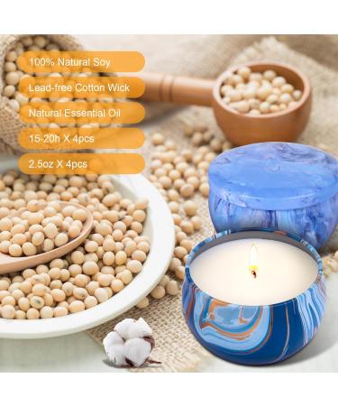 Trulloyoo Fragrance Candles Set - 4 PCs Soy Wax Aromatherapy Candles for Stress Relief | Perfect Gifts for Christmas Birthdays Mother's Day & Valentine's Day - Buy Online on SooperMarket.com
