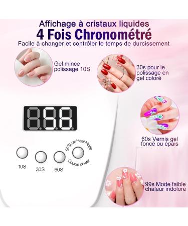 Nail Girls UV Lamp Gel Nails - 168W Professional Dryer for Manicure & Pedicure with 4 Timers & Automatic Sensor - Buy Online on SooperMarket.com